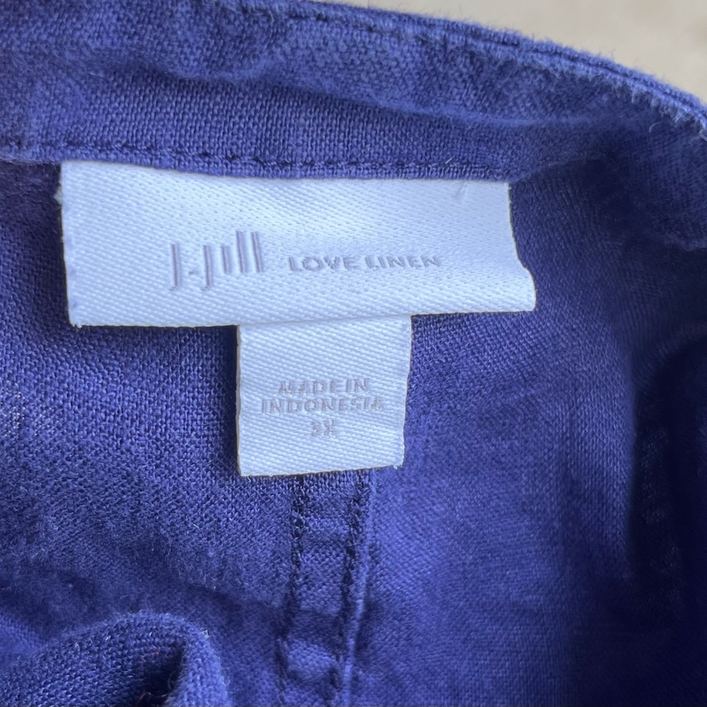 Women’s Linen  Purple Shirt - Picture 4 of 5